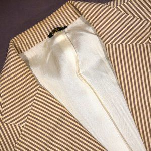 Vintage Seersucker Brown Jacket - 42L